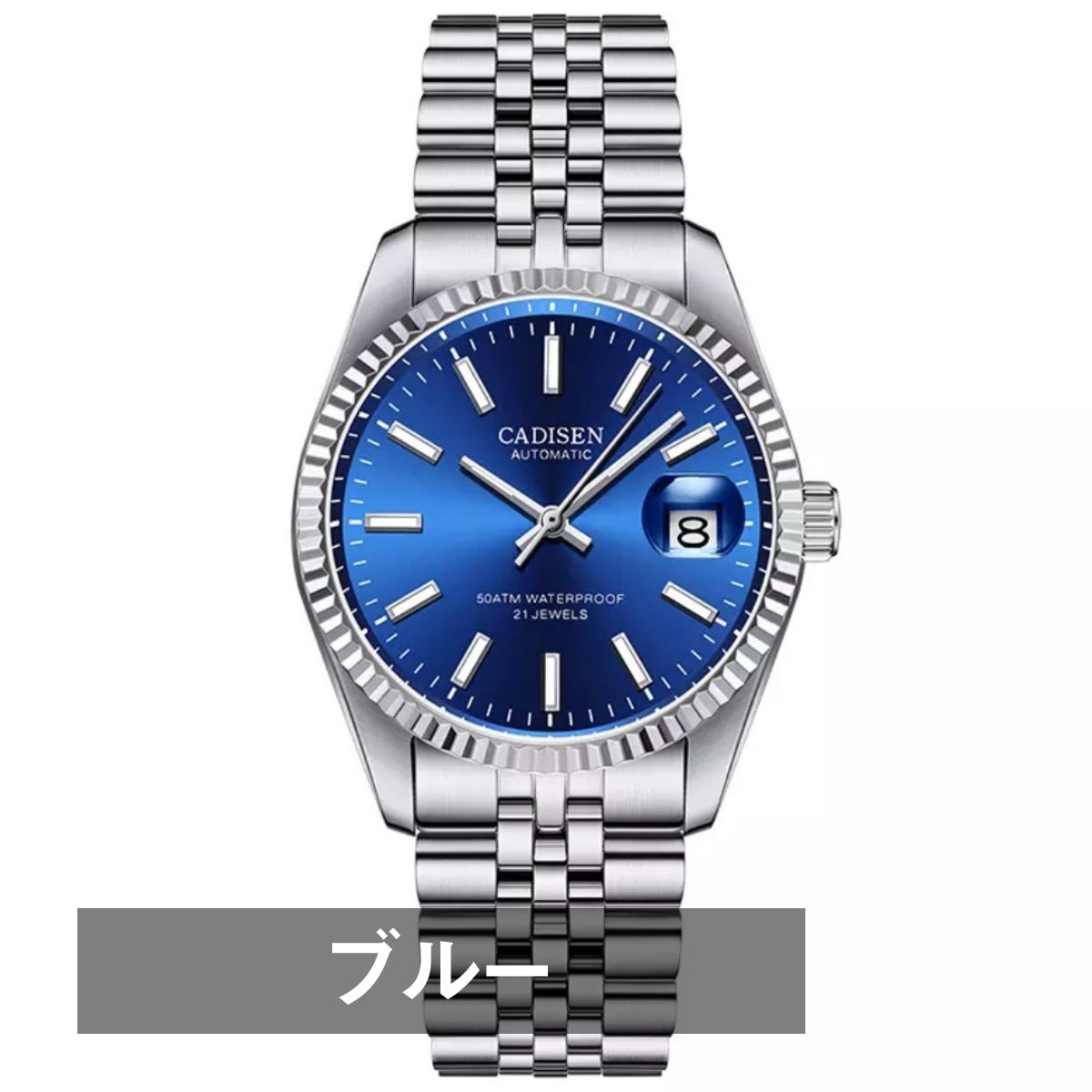 自動巻き腕時計 メンズ 40代 50代 60代 オマージュウォッチ CADISEN 機械式 38mm 手巻き付き 裏スケルトン C8053